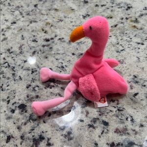 Ty Pink Flamingo Plush Toy-1996 McDonald’s happy meal toy
